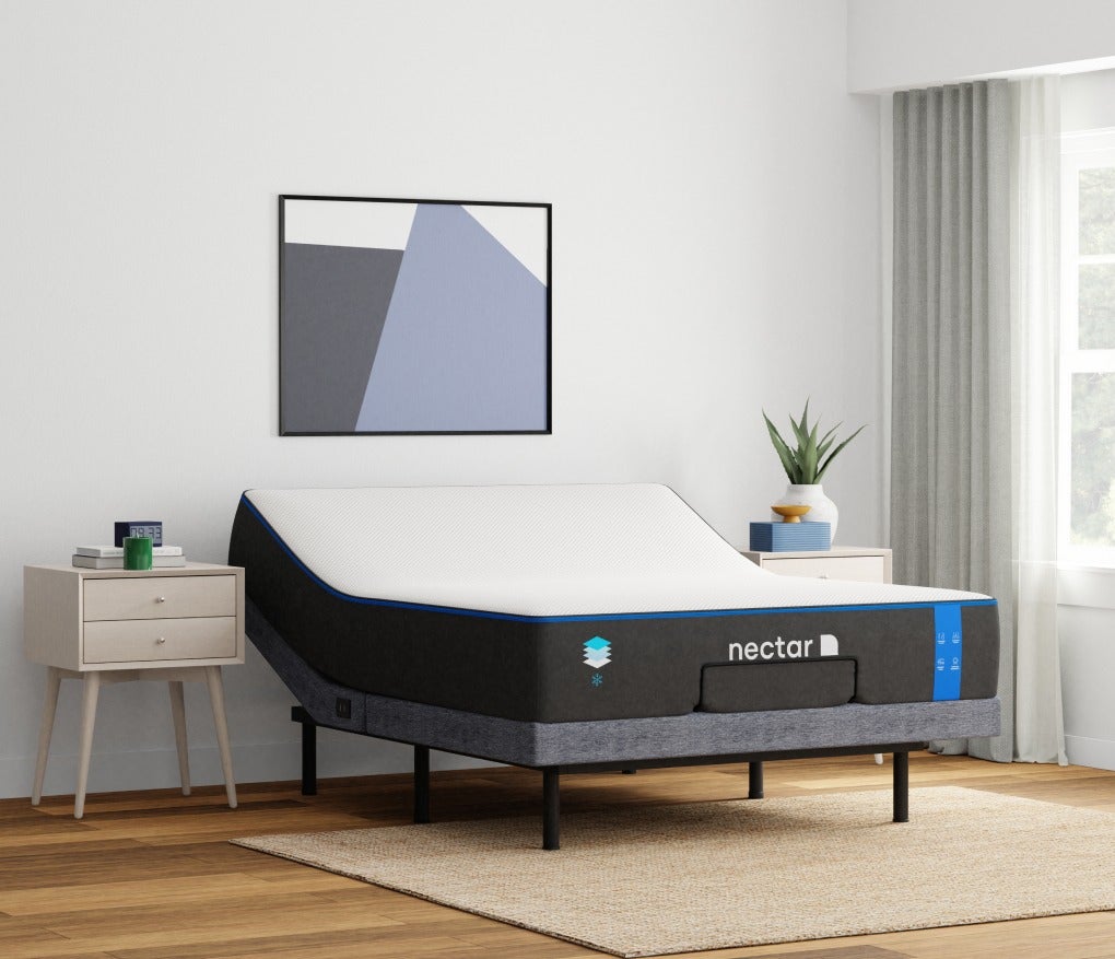 Adjustable bed deals frame and mattress