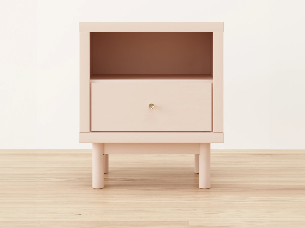 Wistenpine Kids' Nightstand with Drawer and USB Charging Image