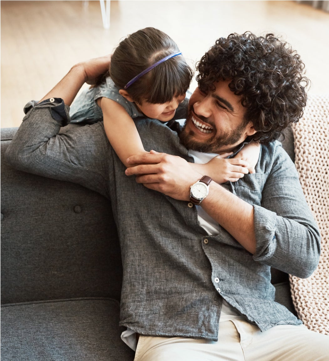 father and daughter, resident home furniture father and daughter, resident home furniture
